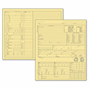 5 x 8 Optometry Exam Record Form, Folder Style – Card File, Buff