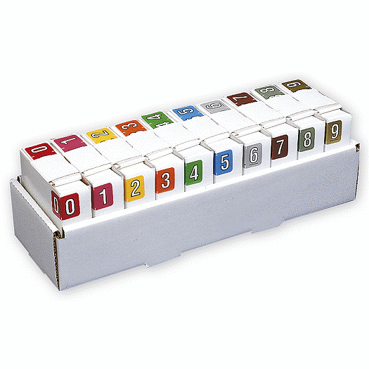 Sycom & Barkley Numeric Roll Labels Starter Set, 500 roll - Office and Business Supplies Online - Ipayo.com