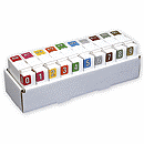 4 1/4 x 4 1/8 x 13 Sycom & Barkley Numeric Roll Labels Starter Set, 500 roll
