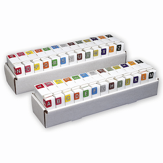 Sycom & Barkley Alpha Roll Labels Starter Set, 500 per roll - Office and Business Supplies Online - Ipayo.com