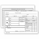 4 x 6 Optometry Rx Record Card, Two – Sided, 4  x 6