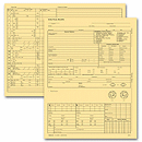 8 1/4 x 10 3/4 Optometry Exam Record Form, Letter Style, Buff