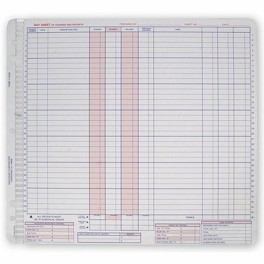 Daily Control Sheets - Office and Business Supplies Online - Ipayo.com