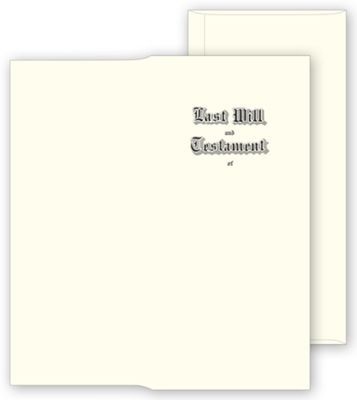 Will Envelopes, Engraved, White