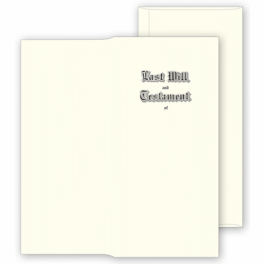 Will Envelopes, Engraved, White