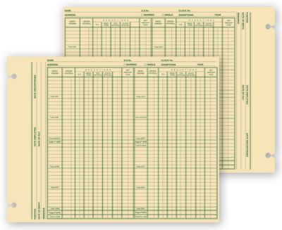 Payroll Forms, Loose Leaf - Office and Business Supplies Online - Ipayo.com