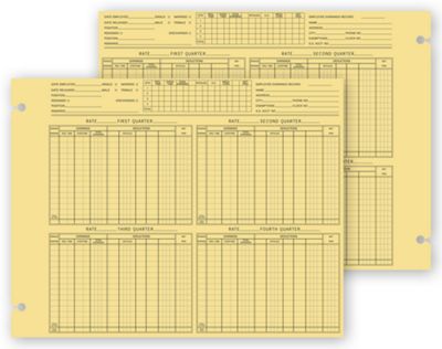 Employee Earnings Forms, Loose Leaf - Office and Business Supplies Online - Ipayo.com