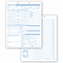 Adult exam record has anatomic diagram including primary & permanent arches, plus a  service record for easy documentation of patient care. Easy to use! Vertical 2-hole punch for easy filing.