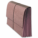 Expandable gusset and durable elastic make opening or closing bulky files a snap. Durable and Expandable! Reinforced gusset for durability. Expands up to 5 1/4