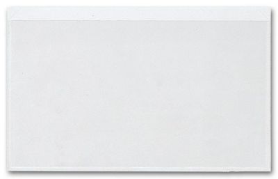 Adhesive Transparent Plastic File Pockets, 5  x 8