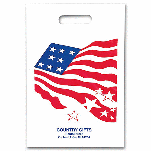 Flag Plastic Bags, 9 x 13 - Office and Business Supplies Online - Ipayo.com