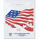 Flag Plastic Bags, 15 x 4 x 18