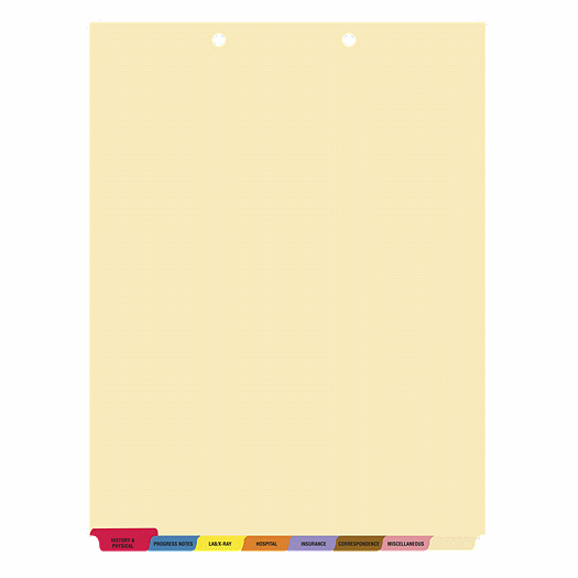 Bottom 8-Tab Chart Dividers - Office and Business Supplies Online - Ipayo.com