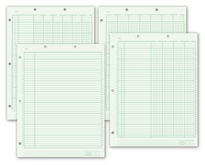 Ring Book Columnar Work Sheet Pads