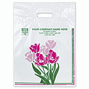 Floral Plastic Bags, 11 x 15