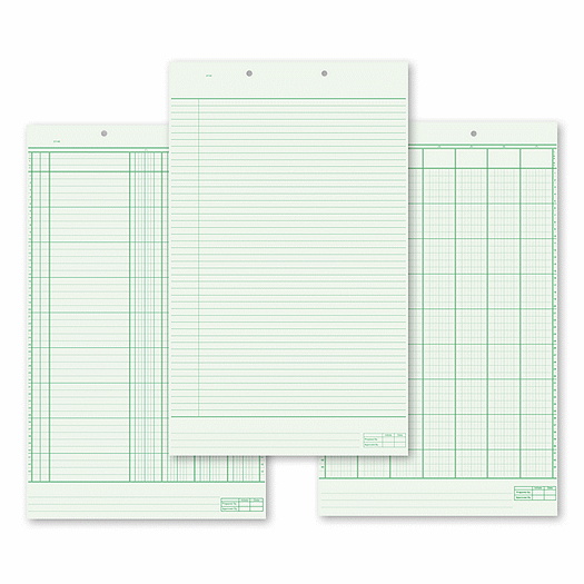 Bottom Headed Columnar Work Sheet Pads