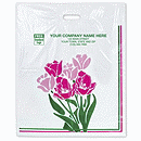 Floral Plastic Bags, 18 x 4 x 22