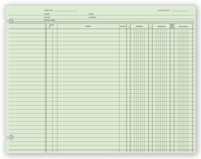 End Balance Ledger Sheets - Office and Business Supplies Online - Ipayo.com
