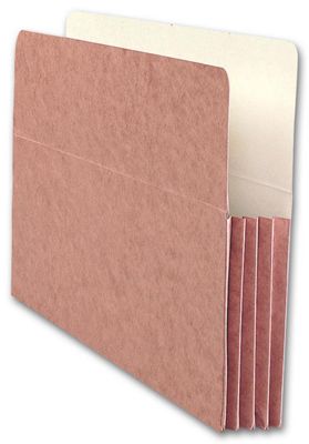 9 1/2 x 11 3/4 Top Tab Red Wallet File Pocket, Letter Sz 3 1/2  expansion