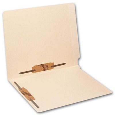 9 1/2 x 12 1/4 End Tab Full Cut Manila Folder, 11 pt, Two Fastener