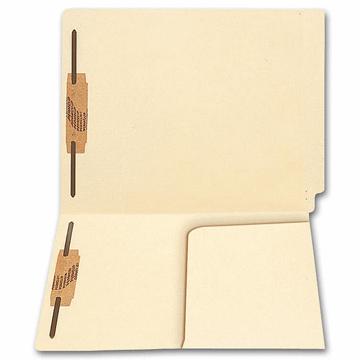 End Tab Half Pocket Manila Folder, 11 pt, Two Fastener - Office and Business Supplies Online - Ipayo.com