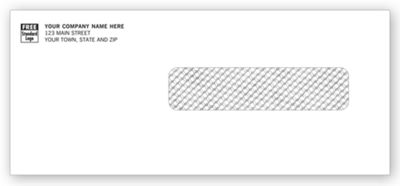 9 1/2  X 4 1/8 HCFA Imprinted Self Seal Envelope