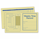 7 x 4 1/4 Pocket Size Weekly Time Records