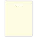 8 1/2 X 11 Will Papers, Off-White, Preprinted