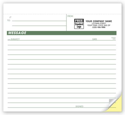 2 Part Imprinted Carbonless Quick Notes