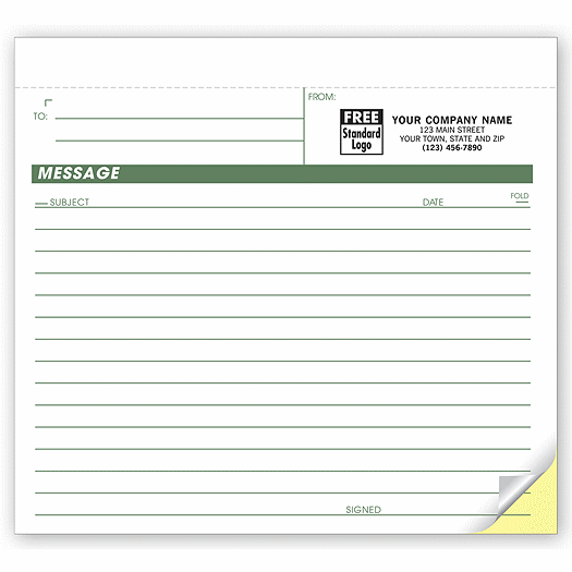 2 Part Imprinted Carbonless Quick Notes