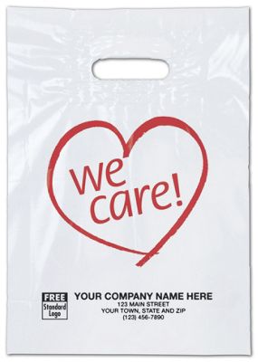 We Care Plastic Bags, 9 x 13