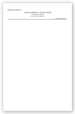 5 1/2 X 8 1/2 Personalized Memo Pads, Vertical, Large
