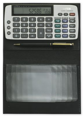 6 3/8 X 4 1/2 Large Cover Datexx Checkbook Calculator