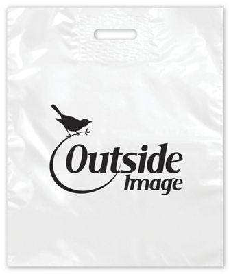 White Plastic Bag, 15 x 4 x 18