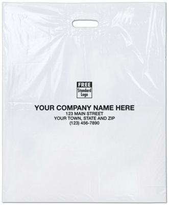White Plastic Bags, 18 x 4 x 22