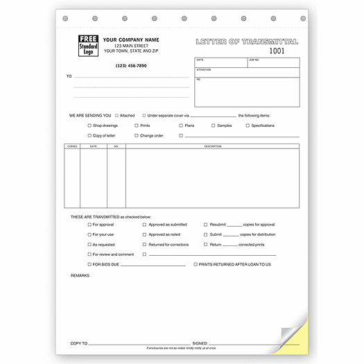 Letters of Transmittal - Classic