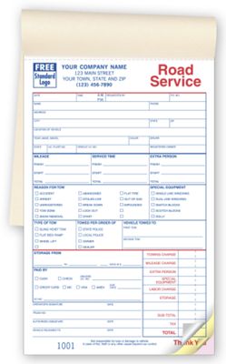 Service Orders, Road/Towing, Booked, Small Format