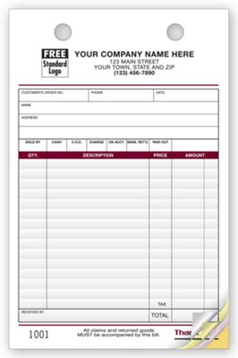 5 1/2 x 8 1/2 Multi-Purpose Register Forms, Image Design, Large Format