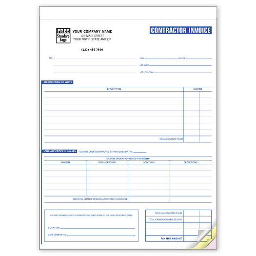 Contractor Invoices - Classic