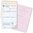 Perfect for routine repairs! Record vehicle information, description of work to be done, total labor and more. Take complete orders. Preprinted areas for vehicle information, description of work, labor and more. Track customer acceptance.