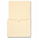 9 1/2 X 12 1/4 End Tab Full Pocket Manila Folder, 11 pt, No Fastener