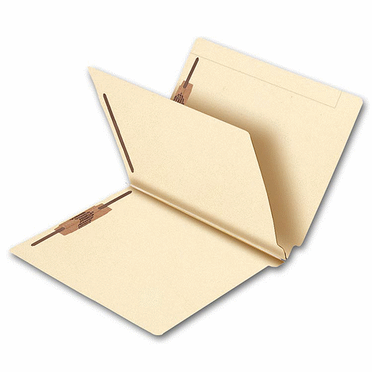 End Tab Single Divider Manila Folder, 14 pt, Multi-Fastener - Office and Business Supplies Online - Ipayo.com