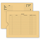 X - Ray File Pocket Envelopes, 32 lb. Kraft, Pre-Printed