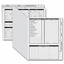 11 3/4 x 9 5/8 Real Estate Folder, Right Panel List, Letter Size, Gray
