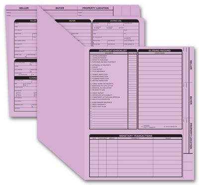 Real Estate Folder, Right Panel List, Letter Size, Lavender - Office and Business Supplies Online - Ipayo.com