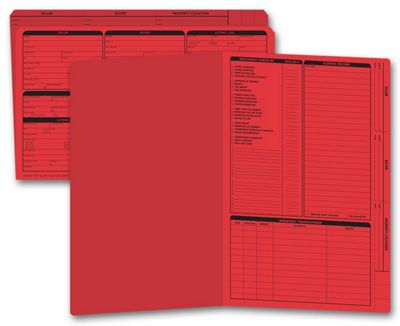 Real Estate Folder, Right Panel List, Legal Size, Red - Office and Business Supplies Online - Ipayo.com