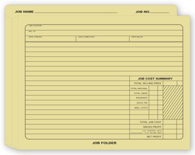 12 x 10 Expandable Job Folder