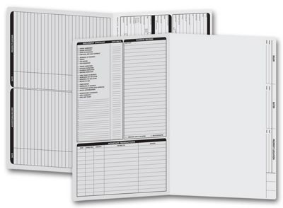 Real Estate Folder, Left Panel List, Legal Size, Gray