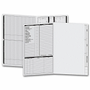 14 3/4 x 9 3/4 Real Estate Folder, Left Panel List, Legal Size, Gray