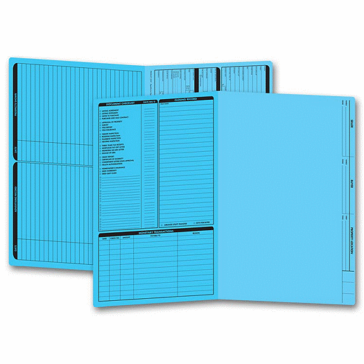 Real Estate Folder, Left Panel List, Legal Size, Blue - Office and Business Supplies Online - Ipayo.com